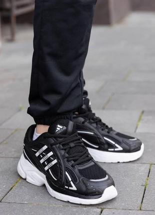 Кроссовки adidas responce black white чёрные унисекс кроссовки демисезон адидас кеды респонс чёрно-белые7 фото