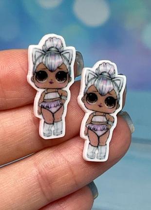 Серединка для бантиков - 2,5 см - лол (маленькая), шт, ассорти