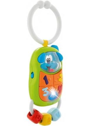 Игрушка-погремушка chicco puppy phone 09708.002 фото