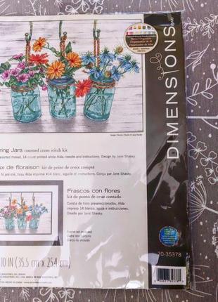 Набор для вышивки крестом dimensions flowering jars 70-35378