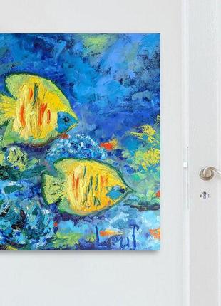 Картина з морської серії "риби подружки. підводний риф"  розмір 50 * 452 фото