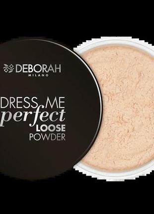 Пудра для лица deborah milano dress me perfect loose powder 00 - universal3 фото