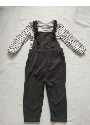 Костюм , комплект комбинезон с бодиком m&amp;s 18 -24 месяцев