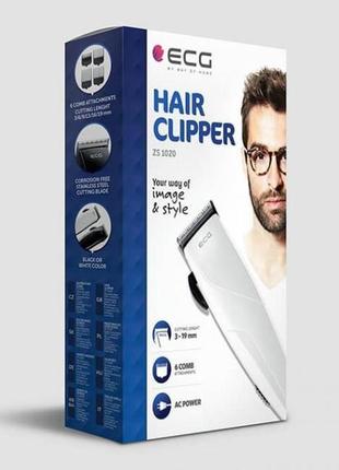 Машинка для стрижки волос ecg zs 1020 white чехия