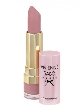 Помада-бальзам для губ vivienne sabo paris baume a levres color lip balm 06 — бежево-рожевий