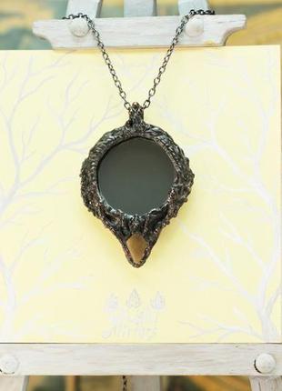 Twilight mirror stained glass pendant the sound of silence кулон