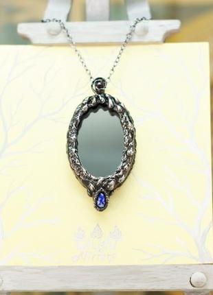 Twilight mirror stained glass pendant gifts of water кулон