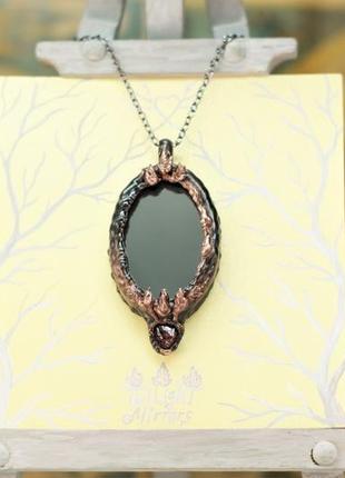 Twilight mirror stained glass pendant gifts of the fire