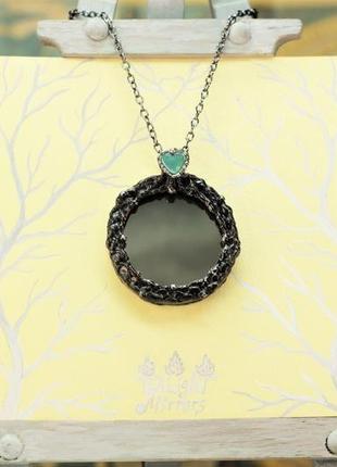 The twilight mirror pendant the heart of twilight forest4 фото
