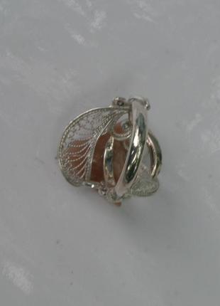 Кольцо с розовым кварцем. серебро4 фото