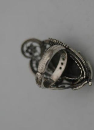 Перстень с лабрадоритом. серебро.2 фото