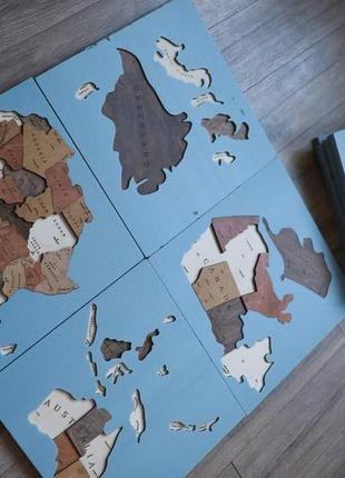 Карта світу на стіну багатошарова карта світу з країнами10 фото