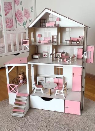 Кукольный домик для lol и барби goldwod с лифтом2 фото