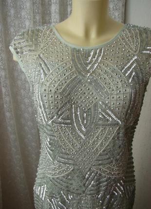 Платье вечернее lace&beads р.46-48 70406 фото