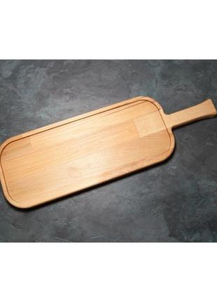 Сервірувальна дошка дерев'яна тарілка для подачі стейка шашлику м'яса м'ясних страв суші та нарізки