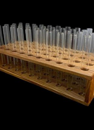 Подставка для подачи напитков алкімія с пробирки бутылочек шотница с 40 пробирками 20 мл2 фото