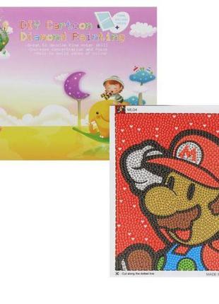 Алмазна мозаїка "diamond painting: маріо" комбінований різнобарв'я