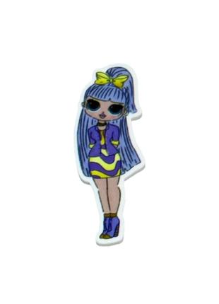 Серединка для бантиков (пластиковый декор) 4 см, кукла лол, omg, арт 07871, шт, ассорти