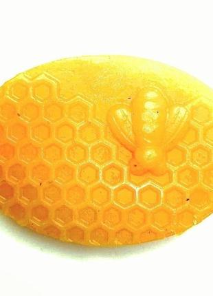 Мило натуральне з медом "бджола на стільниках"1 фото
