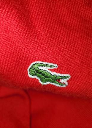 Винтажный шерстяной свитер lacoste франция, шерсть, оверсайз10 фото