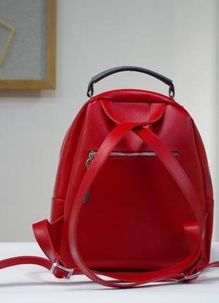 Кожаный рюкзак с ручной росписью3 фото