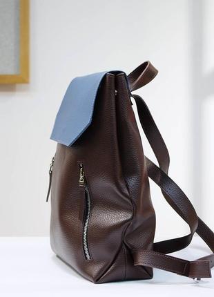 Кожаный рюкзак с ручной росписью2 фото