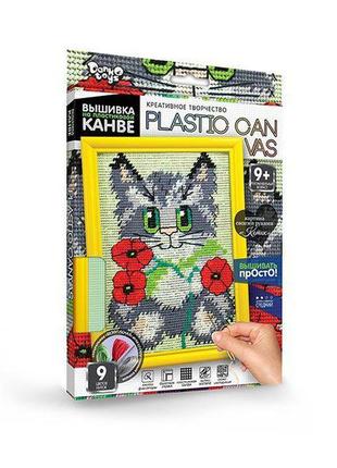 Вишивка на пластиковій канві "plastic canvas: кошеня" pc-01-021 фото