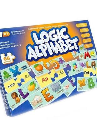 Развивающие пазлы danko toys logic alphabet англ/укр g-loa-01-04u