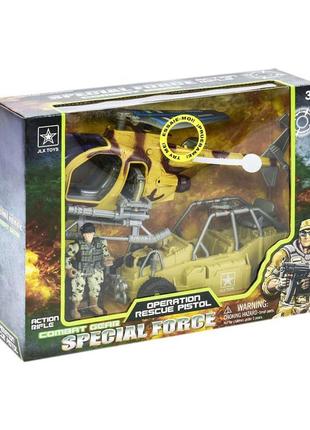 Військовий набір "special force" (з вертольотом) jlx toys разноцв