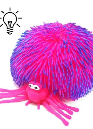 Іграшка антистрес "павук гігант" зі світлом (рожевий) sv113