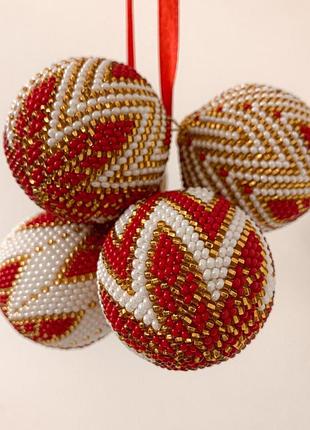Ялинкова іграшка з бісеру hand made