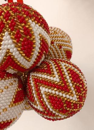 Ялинкова іграшка з бісеру hand made