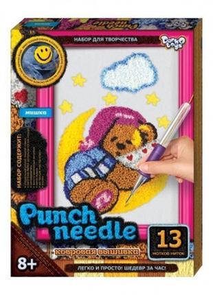 Килимова вишивка "punch needle ведмедик" dankotoys pn-01-09 pn...