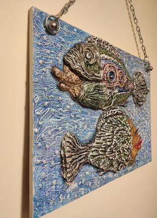 Картина "мифические рыбы"5 фото