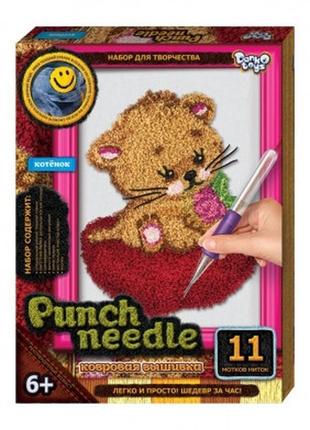 Килимова вишивка "punch needle: кошеня" pn-01-02 dankotoys раз...