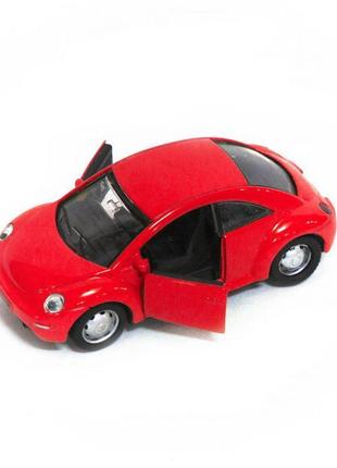 Машина металева "volkswagen beetle" (червона) mic червоний