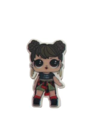 Серединка для бантика (пластиковий декор), 4 см лол, арт (015102) шт, різнокольоровий