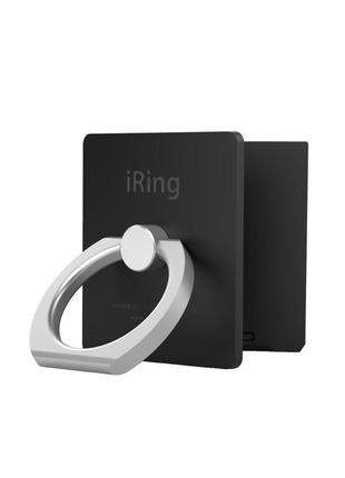 Кільце-підставка iring для телефона + тримач в авто black4 фото