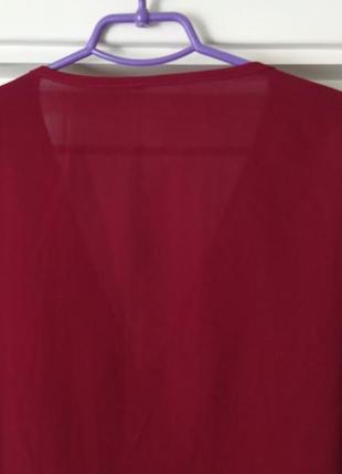 Блуза бордовая большой размер4 фото