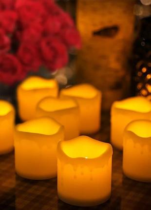 Світлодіодні свічки furora lighting кольору слонової кістки2 фото