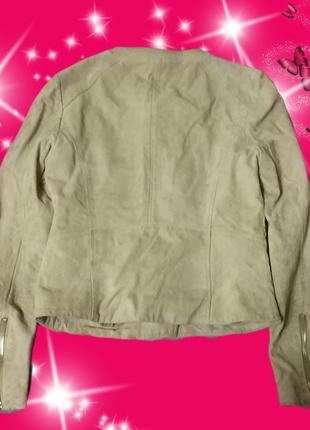 Натуральна замшева куртка-косуха mango2 фото