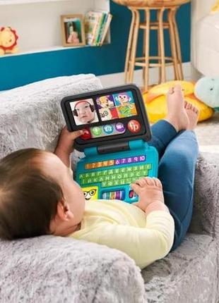 Іграшка ноутбук fisher-price веселе спілкування, укр. hhh094 фото