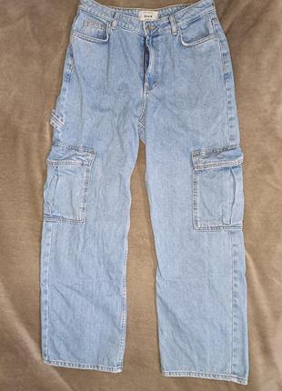 Широкие джинсы denim