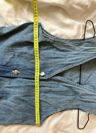 Довгий джинсовий вінтажний сарафан сукня