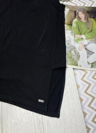 Чёрная блуза  armani xs майка с разрезами4 фото