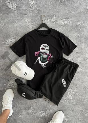 Комплект мужской эксклюзив футболка + шорты + кепка + бананка7 фото