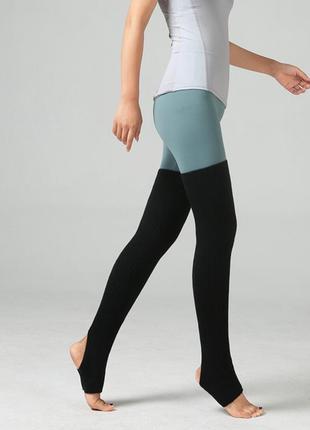 Теплые танцевальные гетры черные 5101