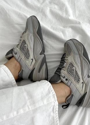 Nike m2k tekno grey5 фото