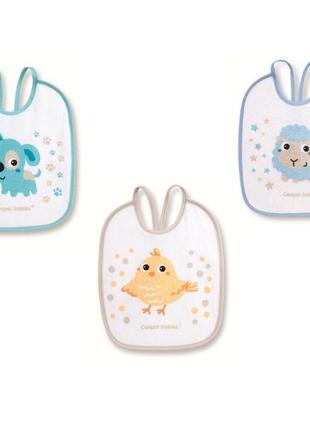 Слюнявчик canpol babies хлопчатобумажный 3 шт.2/103