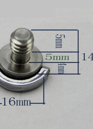 Винт для 1/4 камеры d-образное кольцо для крепления камеры к штативу или моноподу2 фото